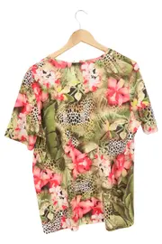 Vorschaubild 2 von GOLLEHAUG Damen T-Shirt 48/XXL Mehrfarbig Tropical Floral Tiermuster