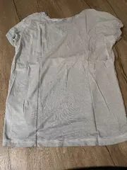 Vorschaubild 4 von Damen T-Shirt V-Ausschnitt Kurzarm Brusttasche Grau Gr. M