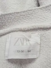 Vorschaubild 3 von Kinder Strickjacke Mädchen Gr. 164 Weiß Klassisch Cardigan