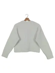 Vorschaubild 2 von Kinder Strickjacke Mädchen Gr. 164 Weiß Klassisch Cardigan
