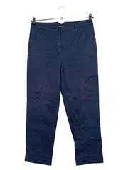 Vorschaubild 1 von TAIFUN Damen Stoffhose Chino Blau Gr. 36 Baumwolle Klassisch