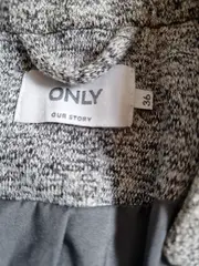 Vorschaubild 4 von Damen Blazer Jacke Gr. 36/S Grau Business Meliert Reißverschluss