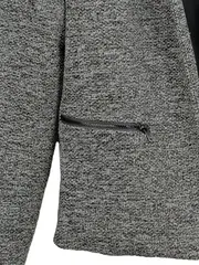 Vorschaubild 3 von Damen Blazer Jacke Gr. 36/S Grau Business Meliert Reißverschluss