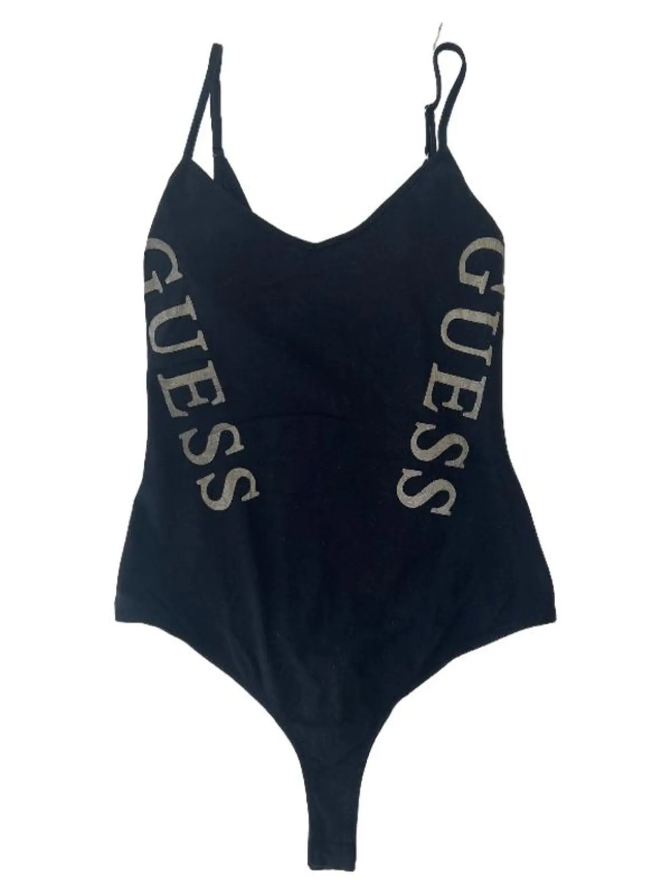 GUESS Body Damen XS Schwarz Logo-Print Casual