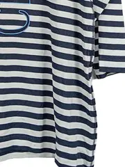 Vorschaubild 4 von Damen Langarmshirt Gr. 44 Maritim Gestreift Blau Weiß Blumen