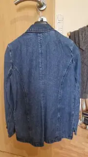 Vorschaubild 2 von Damen Jeans Blazer Gr. 36/S Blau Casual Langarm Baumwolle