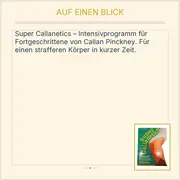 Vorschaubild 2 von Super Callanetics Callan Pinckney Intensivprogramm Fitness Ratgeber Buch