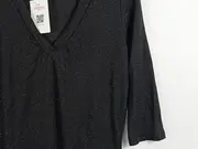 Vorschaubild 3 von TCM Damen Langarmshirt V-Ausschnitt Grau Gr. 40/42 Modisch Glitzer