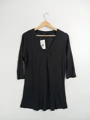 Vorschaubild 2 von TCM Damen Langarmshirt V-Ausschnitt Grau Gr. 40/42 Modisch Glitzer