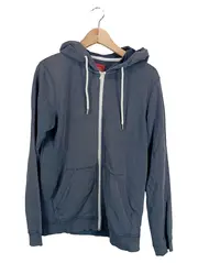 Vorschaubild 1 von EDC Herren Kapuzenpullover Gr. M Blau Full Zip Hoodie Baumwolle Casual