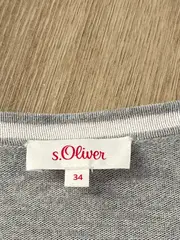 Vorschaubild 5 von Damen Strickjacke Cardigan Gr. 34/XS Grau Meliert Basic