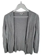 Vorschaubild 1 von Damen Strickjacke Cardigan Gr. 34/XS Grau Meliert Basic