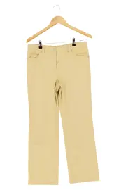 Vorschaubild 1 von Damen Stoffhose Gr. 40 L Gelb Casual Baumwolle