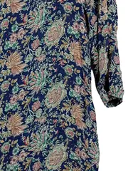 Vorschaubild 3 von Damen Freizeitkleid Blumenmuster Blau Gr. 38/M