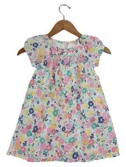 Vorschaubild 1 von Mädchen Sommerkleid Blumenmuster Gr. 104x110 Mehrfarbig Farbenfroh