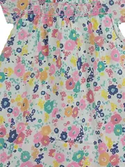 Vorschaubild 3 von Mädchen Sommerkleid Blumenmuster Gr. 104x110 Mehrfarbig Farbenfroh