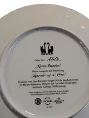 Vorschaubild 3 von Sammelteller Kleines Päuschen Kätzchen Porzellan 20cm