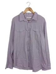 Vorschaubild 1 von Business Hemd Herren Gr. 52/XL Lila Langarm Baumwolle Büro