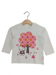 Vorschaubild 1 von Hello Kitty Langarmshirt Mädchen Gr. 80 Weiß Rosa Baum