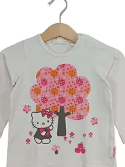Vorschaubild 2 von Hello Kitty Langarmshirt Mädchen Gr. 80 Weiß Rosa Baum