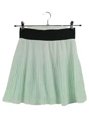 Vorschaubild 1 von Basic Faltenrock Damen Gr. S Mintgrün Plissee Minirock