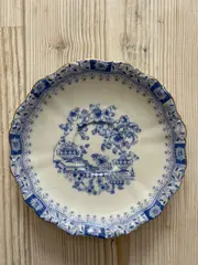 Vorschaubild 5 von Essteller Porzellan Teller Blau Blumenmuster Klassisch