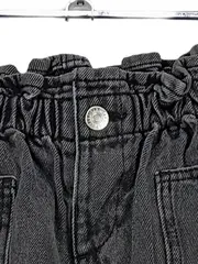 Vorschaubild 3 von Kinder Mom Jeans Paperbag Hose Grau Gr. 98 Mädchen Baumwolle
