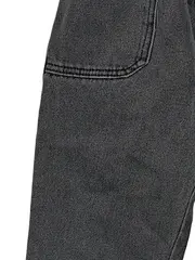 Vorschaubild 4 von Kinder Mom Jeans Paperbag Hose Grau Gr. 98 Mädchen Baumwolle