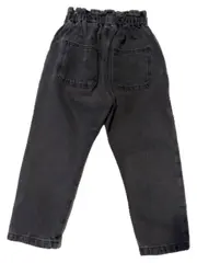 Vorschaubild 2 von Kinder Mom Jeans Paperbag Hose Grau Gr. 98 Mädchen Baumwolle