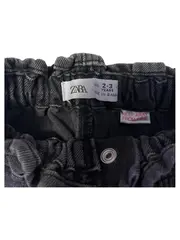 Vorschaubild 5 von Kinder Mom Jeans Paperbag Hose Grau Gr. 98 Mädchen Baumwolle