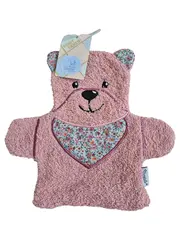 Vorschaubild 1 von Baby Waschhandschuh Bär Pink Baumwolle Charmant