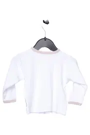 Vorschaubild 2 von Langarmshirt Kinder Gr. 74 Weiß Klassisch Basic