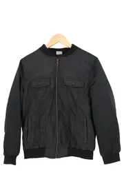 Vorschaubild 1 von Kinder Bomberjacke Gr. 164 Schwarz Casual Modern