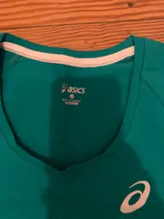 Vorschaubild 2 von Damen Sport T-Shirt Gr. S Türkis Kurzarm Laufshirt