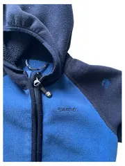 Vorschaubild 3 von Kinder Fleecejacke Kapuze Gr. 92/98 Blau Outdoor Sportlich