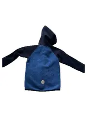 Vorschaubild 2 von Kinder Fleecejacke Kapuze Gr. 92/98 Blau Outdoor Sportlich