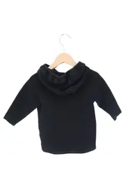 Vorschaubild 2 von Kinder Kapuzenpullover Gr. 68 Schwarz Casual Rippstrick Hoodie Baby