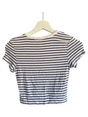 Vorschaubild 2 von Damen gestreiftes Kurzarmshirt Gr. 38/M Maritim Freizeit
