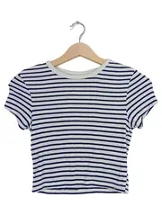 Vorschaubild 1 von Damen gestreiftes Kurzarmshirt Gr. 38/M Maritim Freizeit