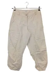 Vorschaubild 1 von Damen Cargohose Gr. 34 (entspricht 38/M) Beige Casual Leinen