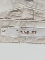 Vorschaubild 3 von Damen Cargohose Gr. 34 (entspricht 38/M) Beige Casual Leinen