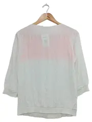 Vorschaubild 2 von Damen Bluse Gr. 36/S Weiß Bohemian Ethno Stickerei 3/4-Arm