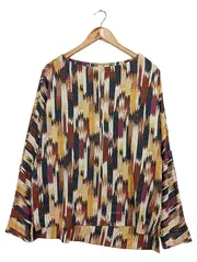 Vorschaubild 1 von Pullover Damen Gr. 38/M Mehrfarbig Grafisches Muster Modern Casual