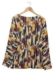 Vorschaubild 2 von Pullover Damen Gr. 38/M Mehrfarbig Grafisches Muster Modern Casual