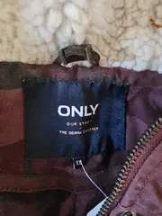 Vorschaubild 6 von Damen Parka Gr. 34/XS Lila Casual Winterjacke Fellkapuze
