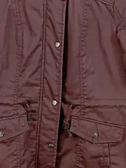 Vorschaubild 4 von Damen Parka Gr. 34/XS Lila Casual Winterjacke Fellkapuze