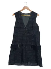 Vorschaubild 1 von Businesskleid Damen Gr. 38/M Schwarz Elegant Ärmellos