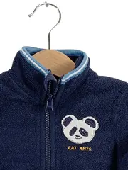 Vorschaubild 2 von Kinder Fleecejacke Gr. 86 Blau mit Panda Stickerei