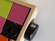 Vorschaubild 4 von MULA Holzbausteine Bauklötze mit Wagen Mehrfarbig Kinder