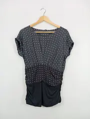 Vorschaubild 2 von Damen T-Shirt mit Punkten Grau Gr. 38/M Feminin